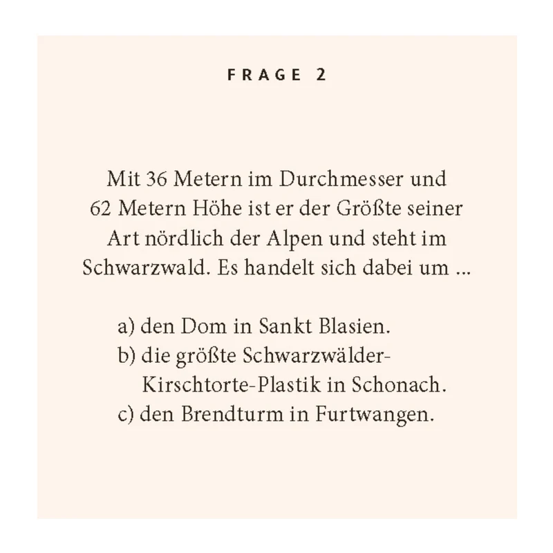 Schwarzwald Quiz