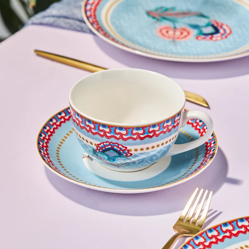 Karaca Forever Bone Spello 26-Teiliges 6-Personen Frühstücksset Blau
