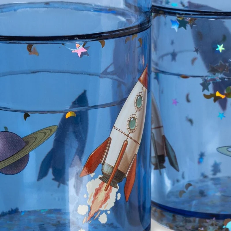 Glitzerbecher 2er Set Outer Space