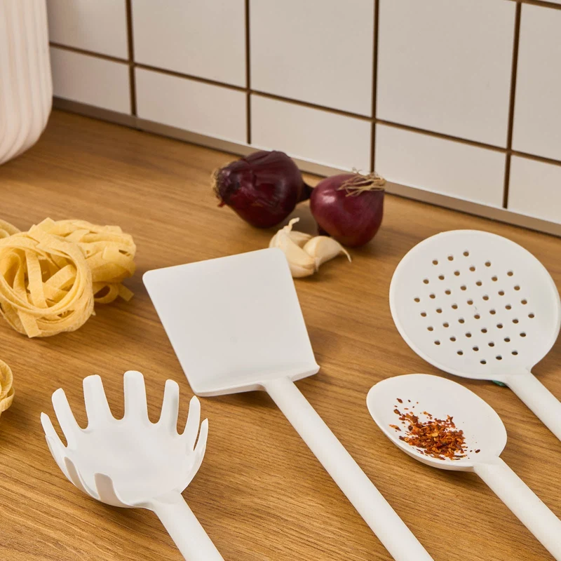 Karaca Simple 5-teiliges Küchenutensilien-Set, Weiß
