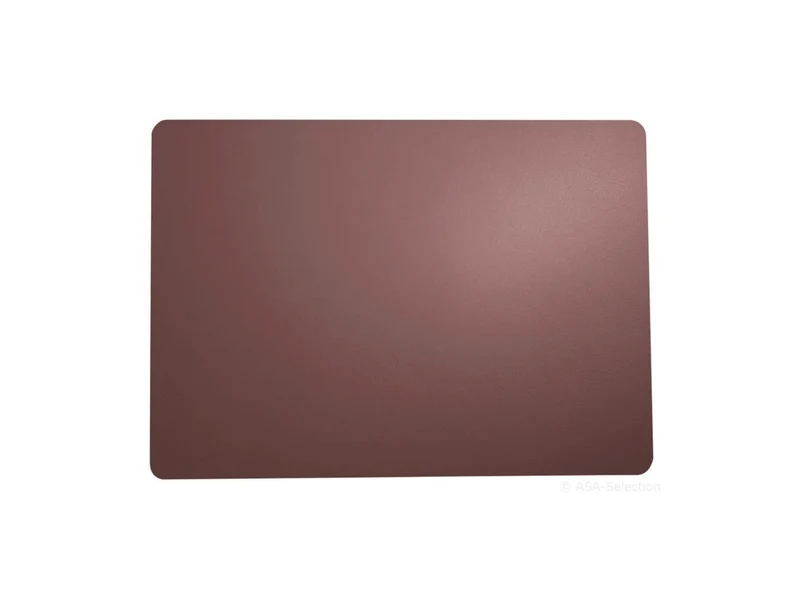 ASA Tischset Lederoptik plum 46x33cm Set6