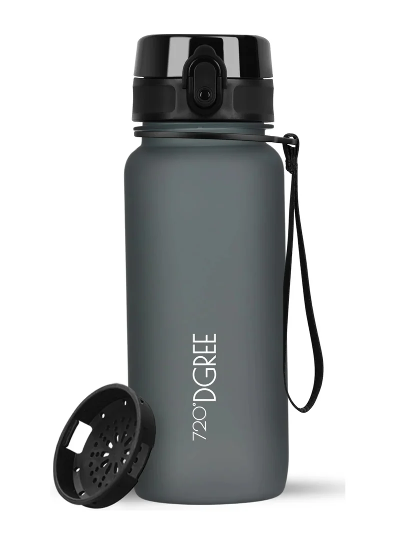 720°DGREE Trinkflasche uberBottle softTouch mit Sieb midnight black 0,5l