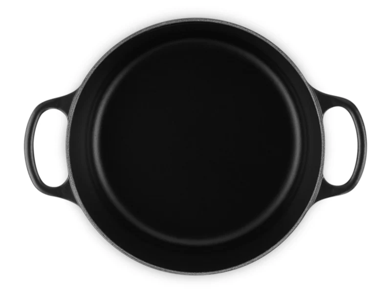Le Creuset Bräter Signature rund schwarz matt 22cm