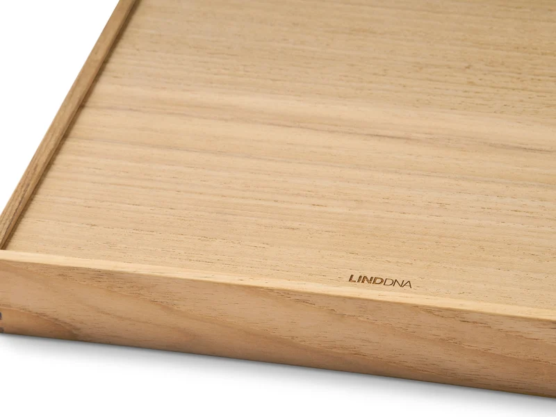 LIND DNA Nupo Tablett Teak Square M airy burgundy 36x28cm