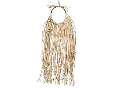 Raffia/Rattan Wanddekor 15x70cm