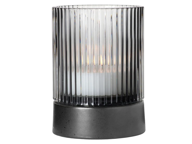 ASA Selection Juna Windlicht mit Porzellanfuß clear 9,6cm