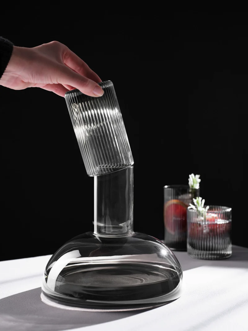 ASA Selection Juna Karaffe mit Trinkglas clear 1,3l