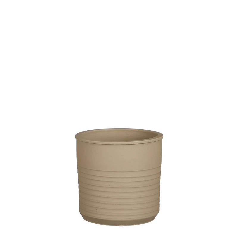 Momo Topf Zylinder taupe - h18xd19cm