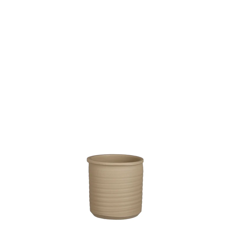 Momo Topf Zylinder taupe - h12xd12cm