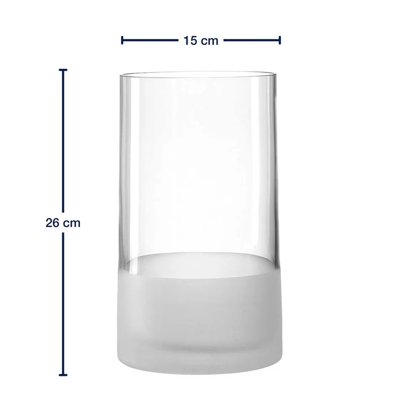 Vase NOVARA 26 cm satiniert