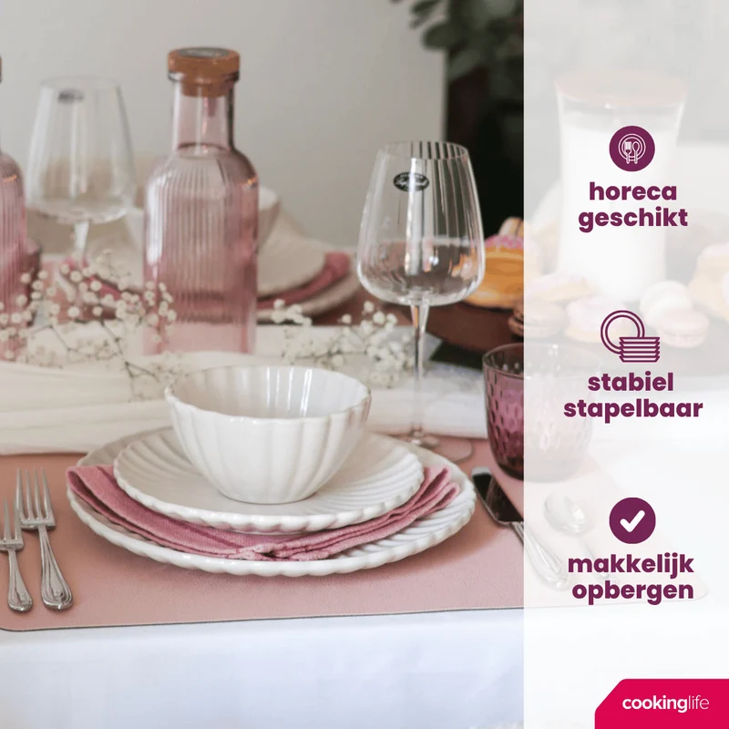 Cookinglife Tiefe Teller Cardida Off White ø 20 cm - 6 Stück