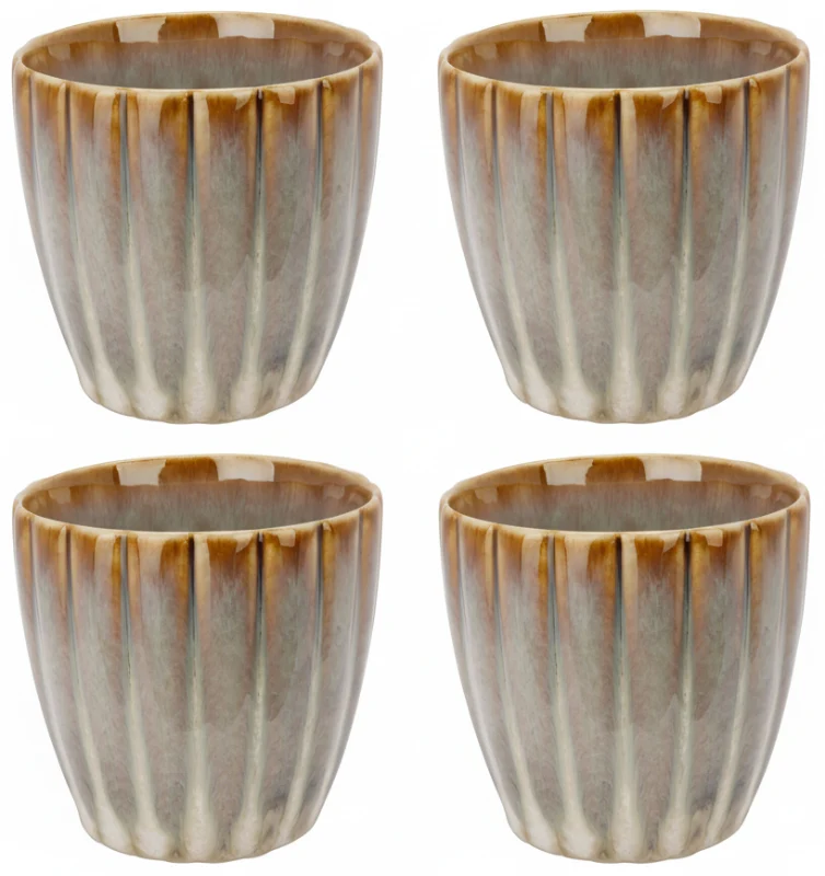 Cosy & Trendy Kaffeetassen Astera Pearl Beige - 240 ml - 4 Stück