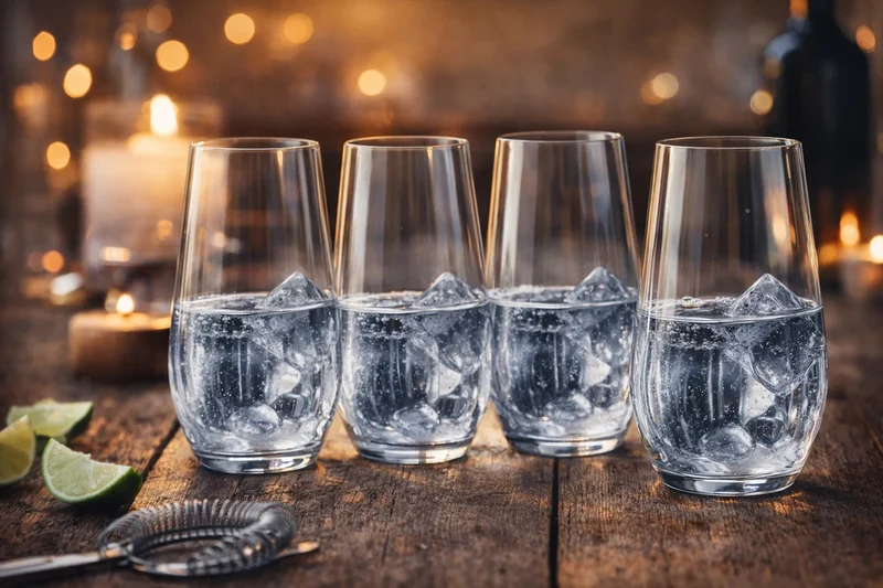 Cookinglife Longdrinkgläser Glas 580 ml - 4er Set Trinkglas - Verano