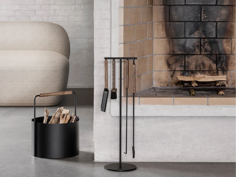 Blomus ASHI Holzkorb black oak 42cm
