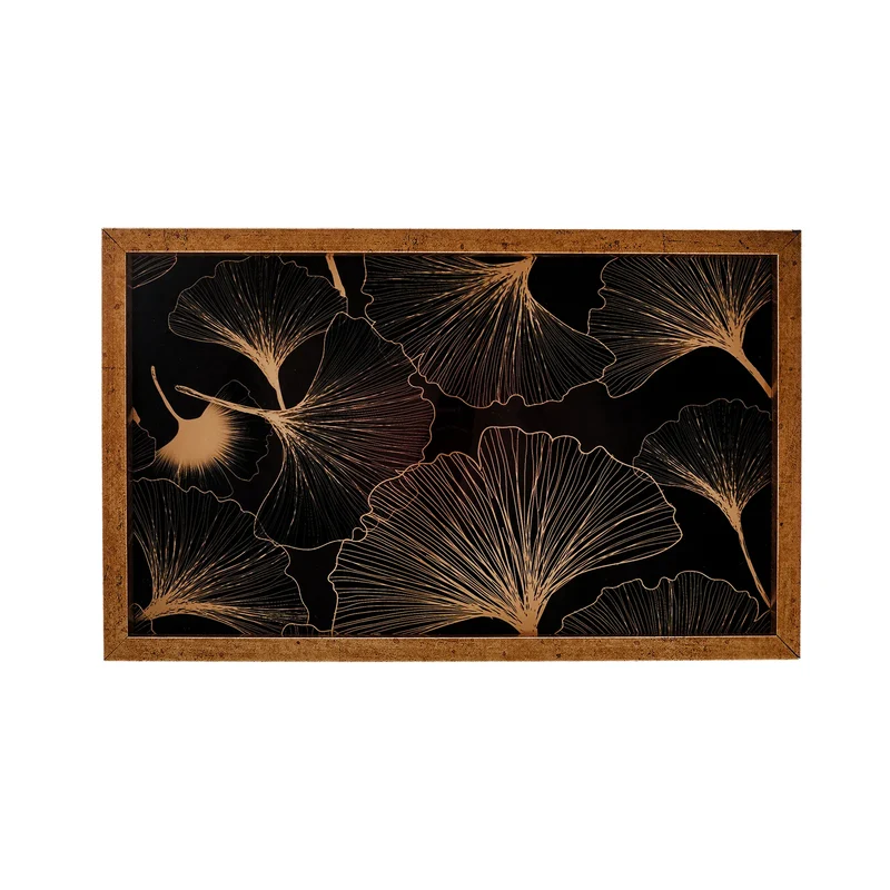 Karaca Home Deep Forest Tablett Burgund 40x25 cm
