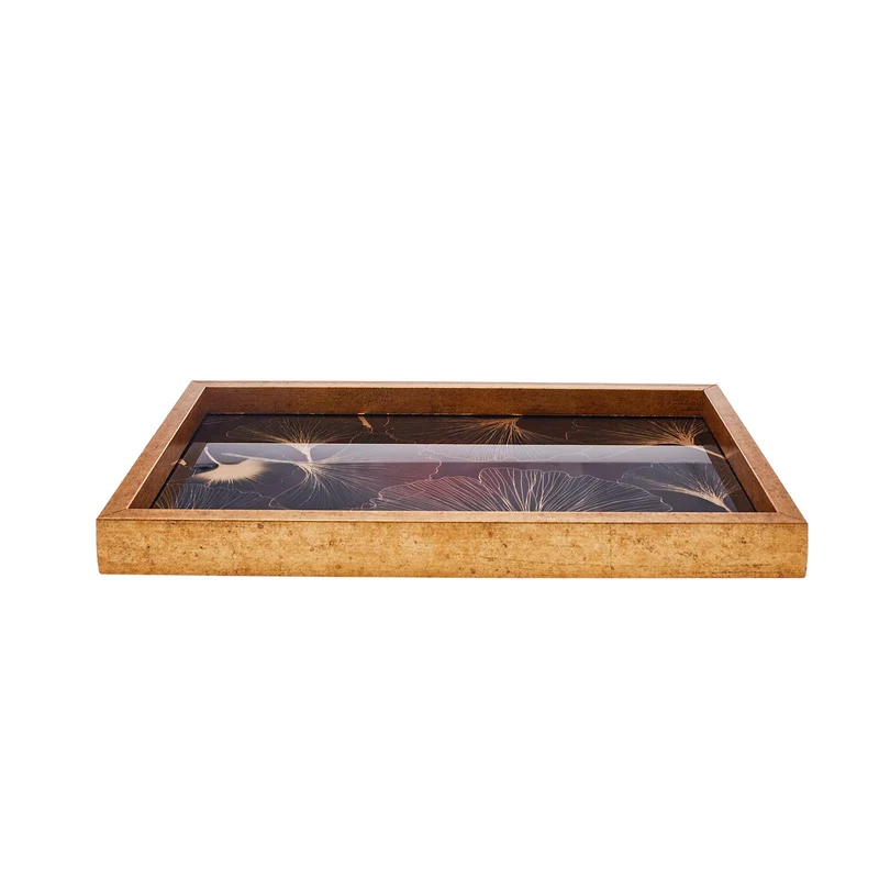Karaca Home Deep Forest Tablett Burgund 40x25 cm