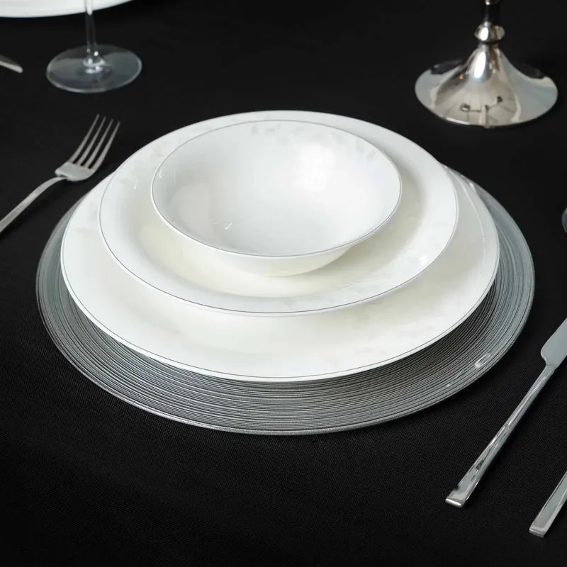 Karaca Home Premium Runde Supla Silber