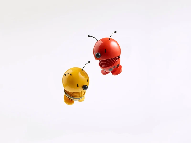 Hoptimist Bee yellow 7,2cm