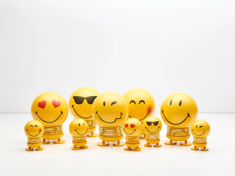 Hoptimist Smiley S yellow 6,6cm