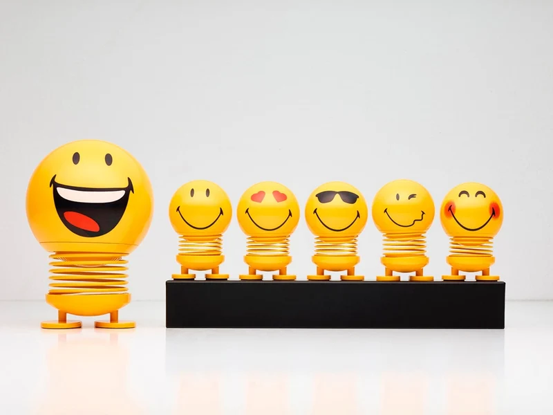 Hoptimist Smiley S yellow 6,6cm