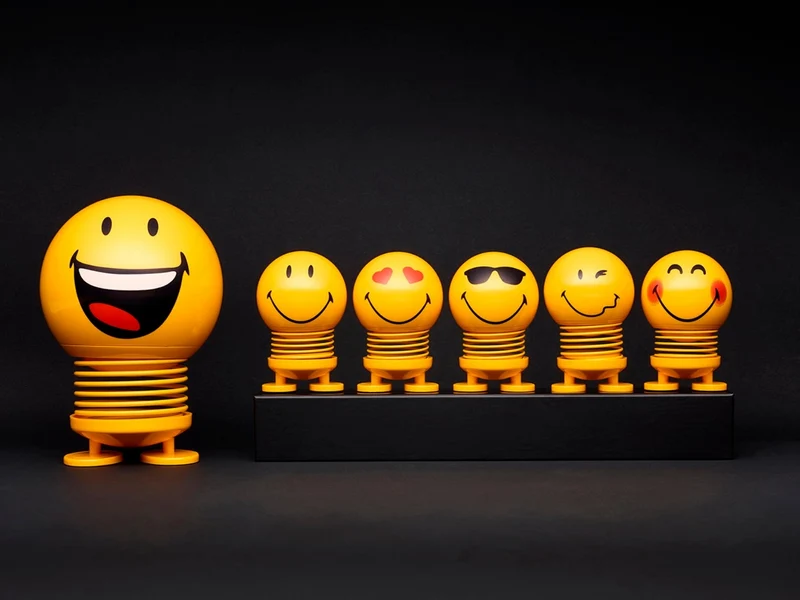 Hoptimist Smiley S yellow 6,6cm