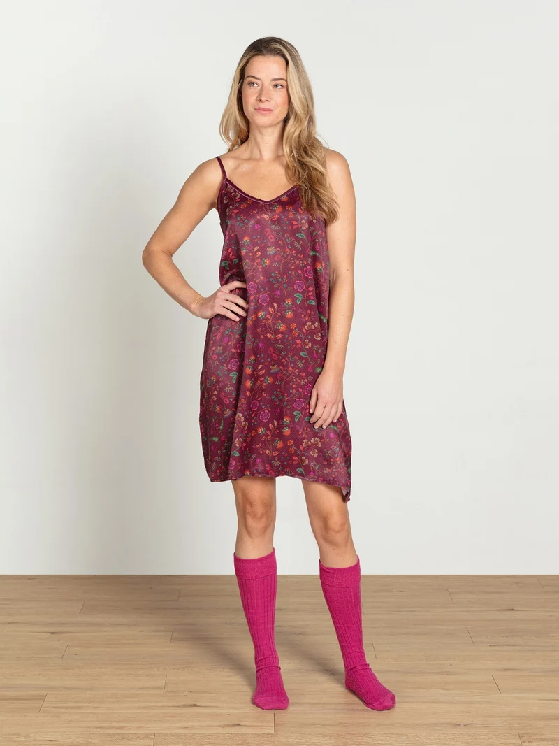 PIP STUDIO Flora Bangalore Disa Nachthemd lang dark pink M