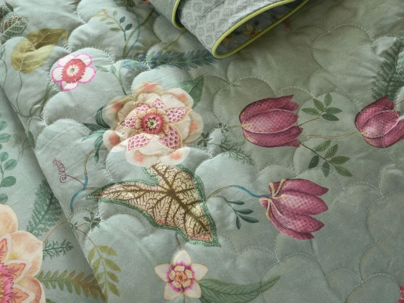 PIP STUDIO Everbloom Bettwäsche grün 135x200cm (1 Stück)