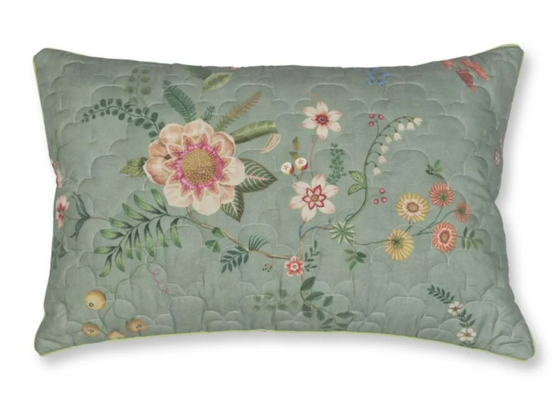 PIP STUDIO Everbloom Kissen rechteckig grün 45x70cm (1 Stück)