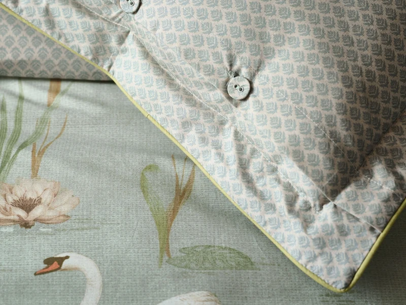 PIP STUDIO Darjeeling Days Kissen quadratisch grün 45x45cm (1Stück)