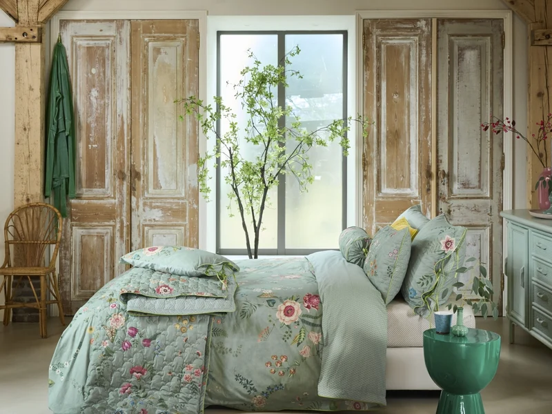 PIP STUDIO Everbloom Kissen grün 35x60cm (1 Stück)