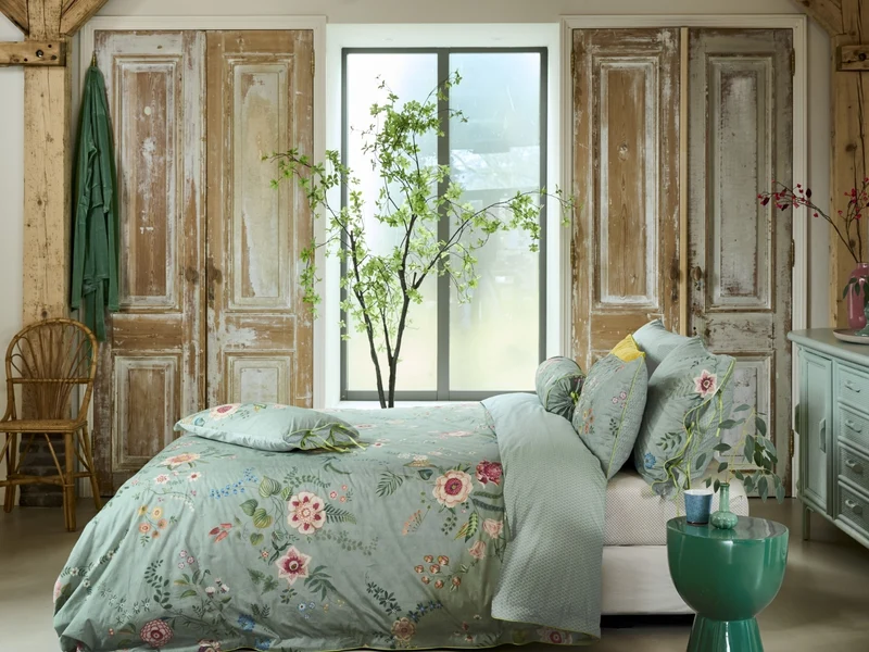 PIP STUDIO Everbloom Kissen grün 35x60cm (1 Stück)