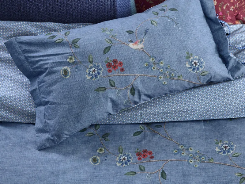 PIP STUDIO Desi Garden Kissen blau 35x60cm (1 Stück)