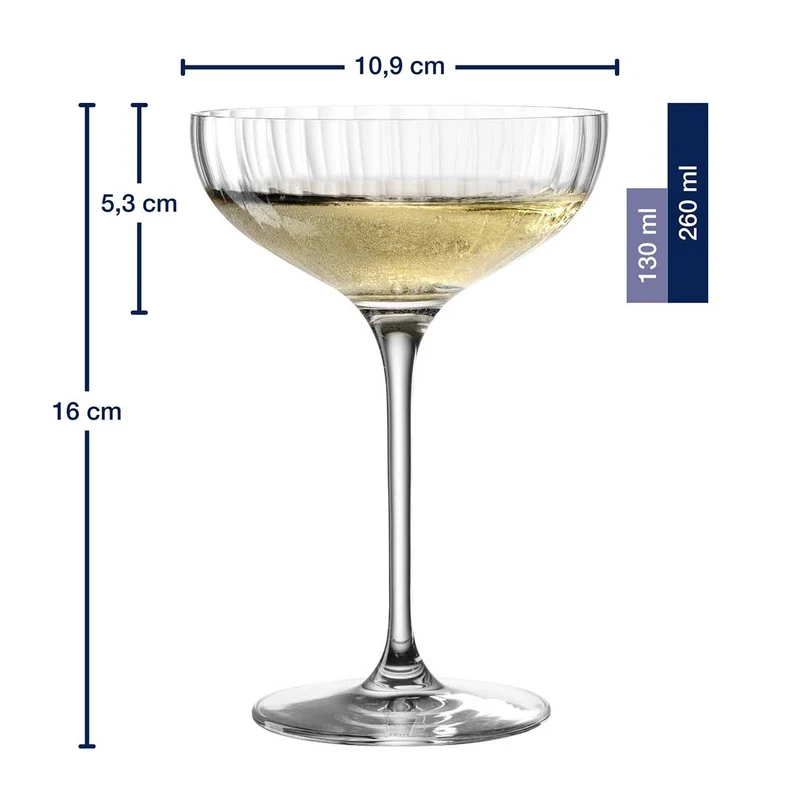 Champagnerschale POESIA 260 ml 6er-Set