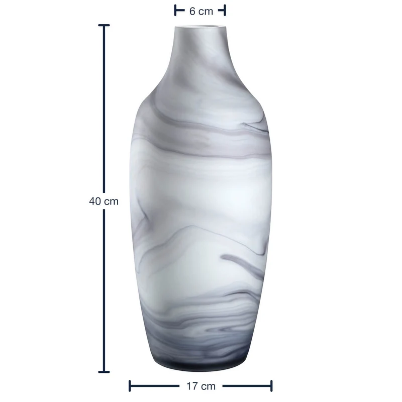 Vase POESIA 40 cm Marmoroptik