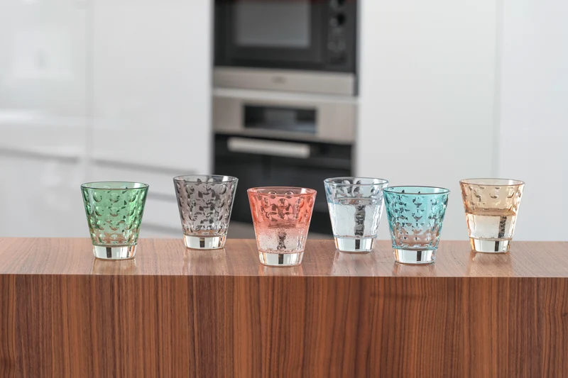Trinkglas OPTIC 215 ml Pastell 6er-Set