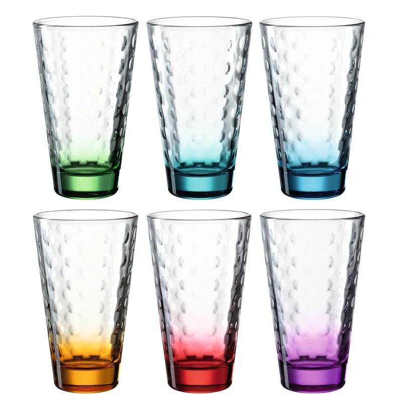 Trinkglas OPTIC 300 ml 6er-Set sortiert