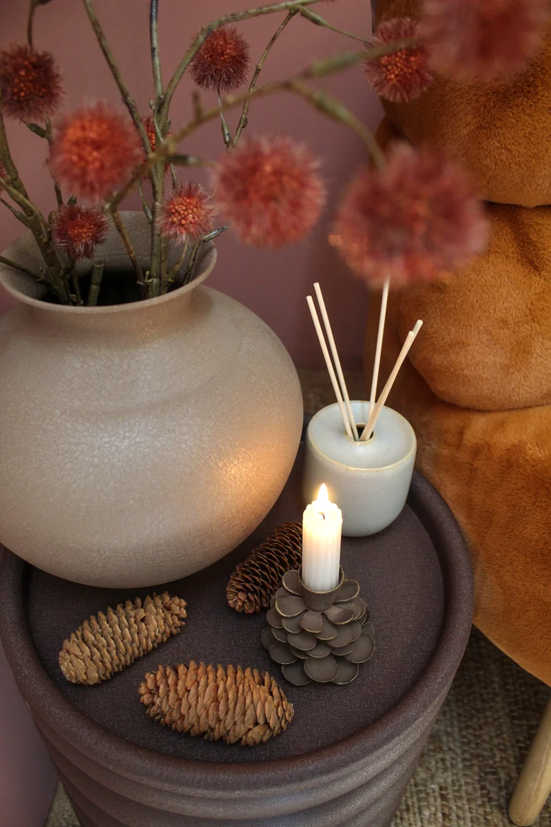 Diffuser aardewerk Gentle groot Ø8,5 h.20 cm crème