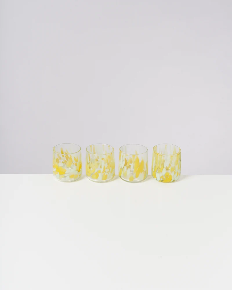 Alegria Glas klein gelb sand