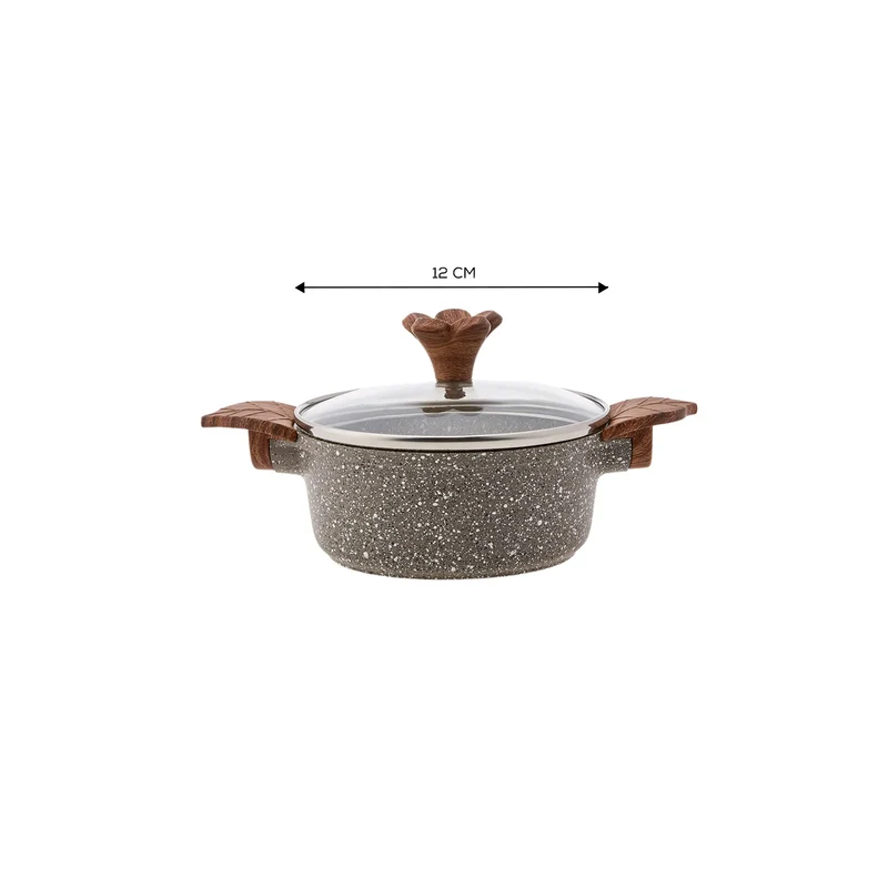 Karaca Dark Silver Mini-Kochgeschirr 12 cm