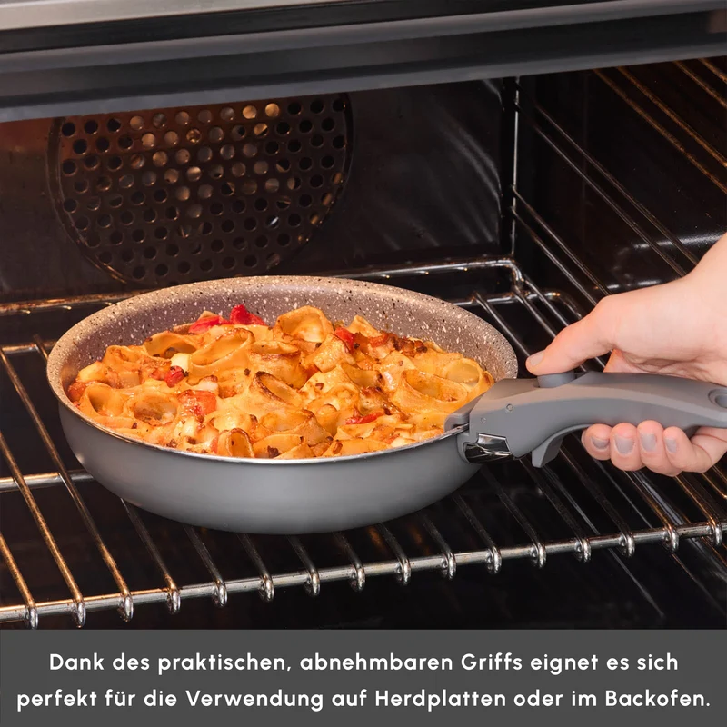 Karaca Comfort 6-teiliges Kochgeschirr-Set mit Abnehmbaren Griffen