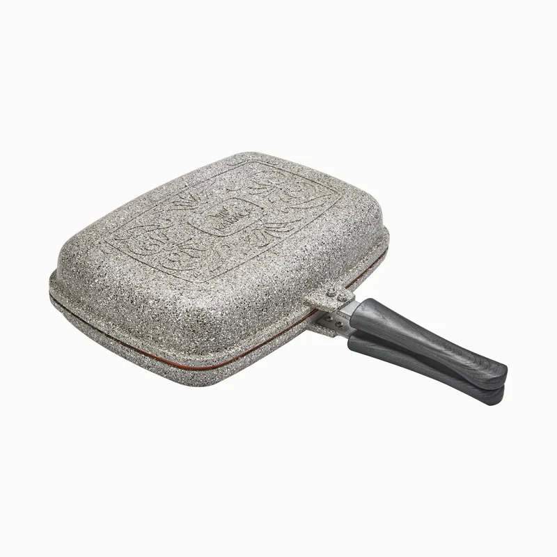 Karaca Dark Silver Biogranit-Doppelpfanne 34 cm