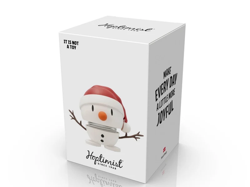Hoptimist Soft Santa Snowman S white 6,9cm