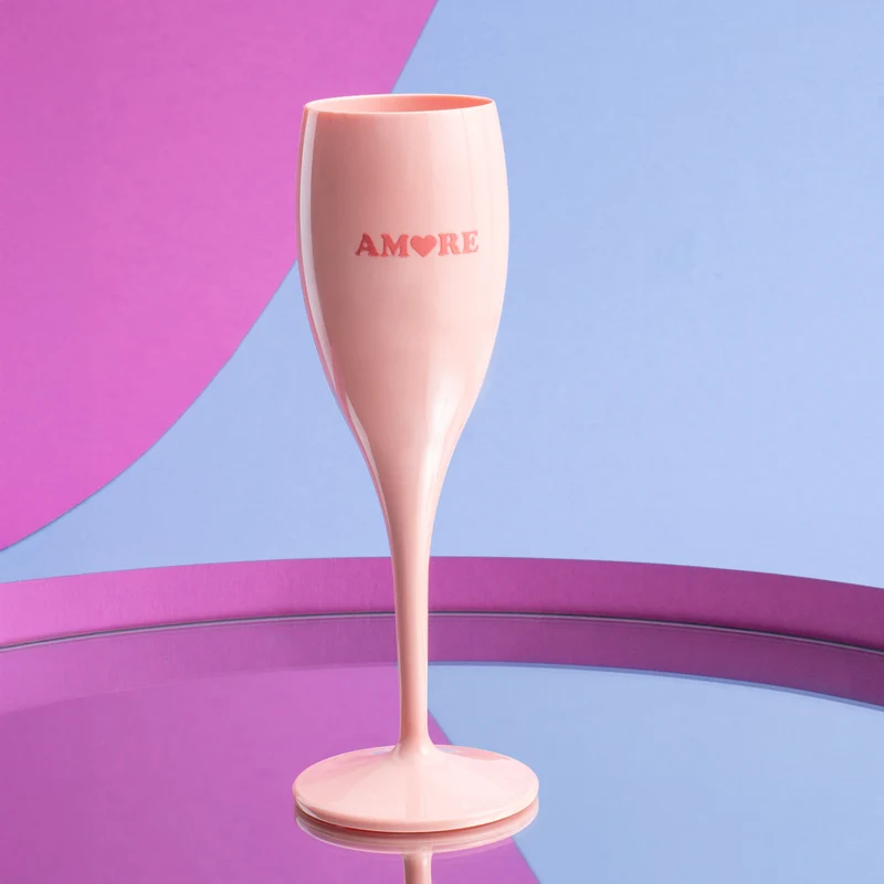 Glas mit Druck CHEERS No. 1 AMORE