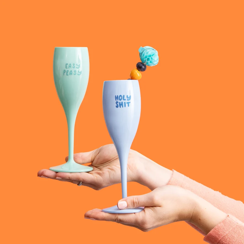 Glas mit Druck CHEERS No. 1 EASY PEASY
