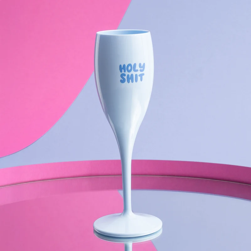 Glas mit Druck CHEERS No. 1 HOLY SHIT