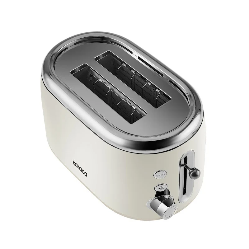 Karaca Crusty Toaster für 2 Scheiben Brot, cremefarben