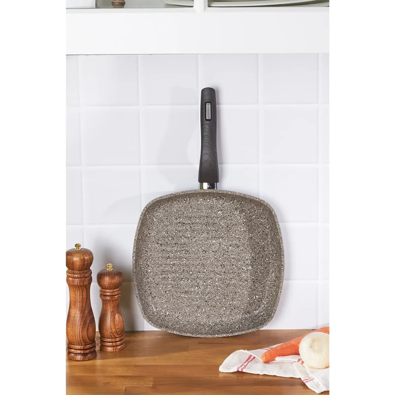 Karaca Dark Silver Bio Granit 28 cm Grillpfanne