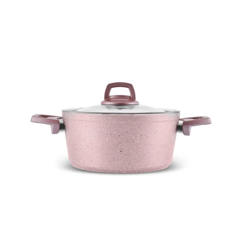 Karaca Biogranit Rosegold Induktions-Topfset, 12 Teilig