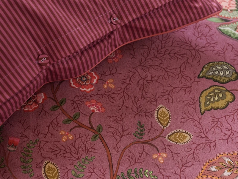 PIP STUDIO Mumbai Evening Kissen dark pink 35x60cm (1 Stück)