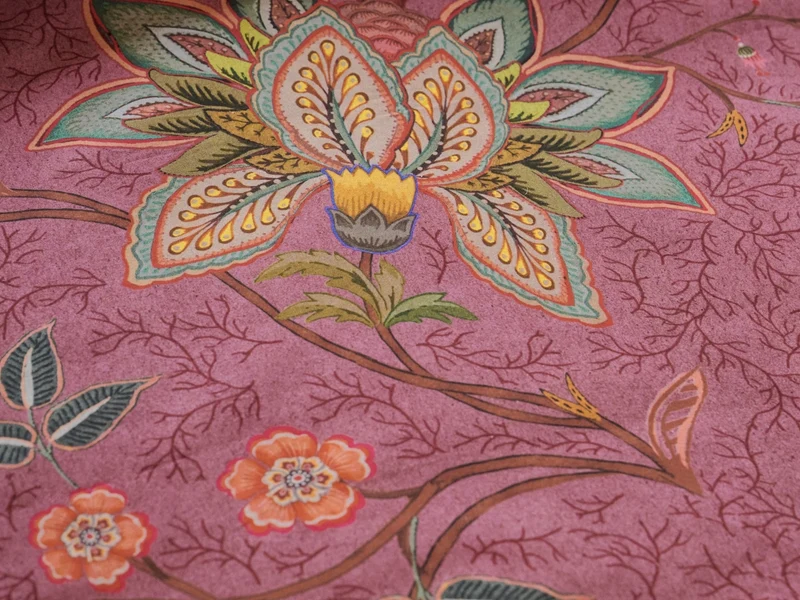 PIP STUDIO Mumbai Evening Kissen dark pink 35x60cm (1 Stück)